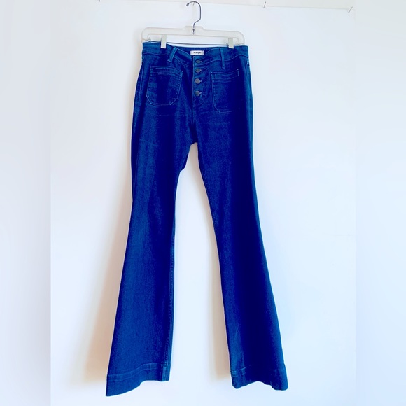 Killer VINTAGE WRANGLER BUTTON FLY BOOT CUT JEANS with SOME STRETCH 💙💙💙💙 - Picture 7 of 11